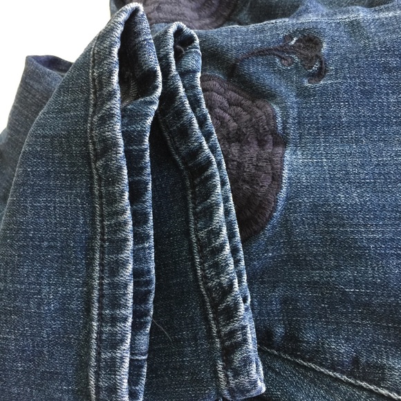 Pilcro and Letterpress Flower Embroidered Jeans - Picture 7 of 8